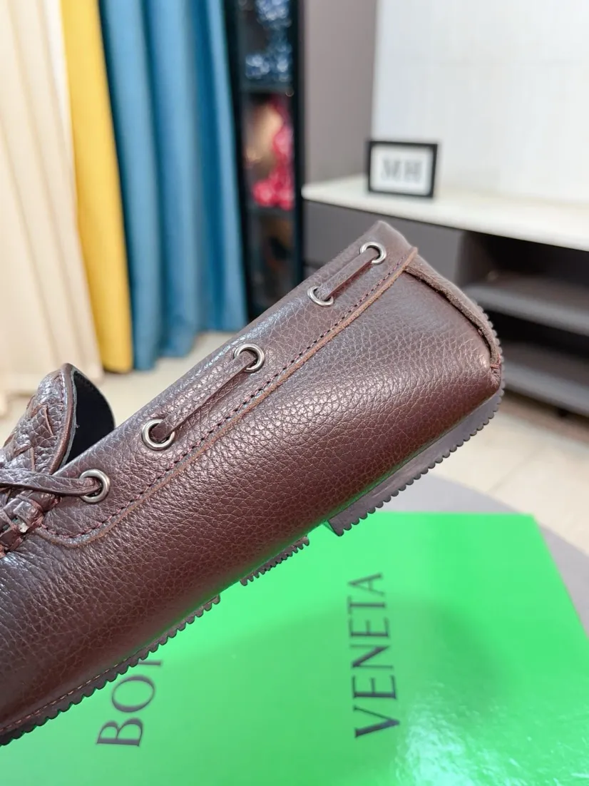 Ex-factory price 420🌹🌹【Super comfortable soft sole BV woven beanie shoes】Fashion hot style ⭐️⭐️⭐️BV Men's casual shoes 🎈High-quality cowhide upper, woven cowhide upper with metal buckle decoration, perfect fit, full of personality and fashionable charm, genuine leather lining ⚠️⚠️Flexible and lightweight outsole, fashionable and handsome, size: 38-44, 37+45 can be customized